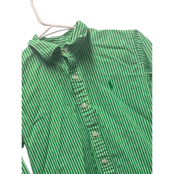 Ralph Lauren Sport Other - Ralph Lauren Sport Child Size 6 Green Striped Button Down Shirt